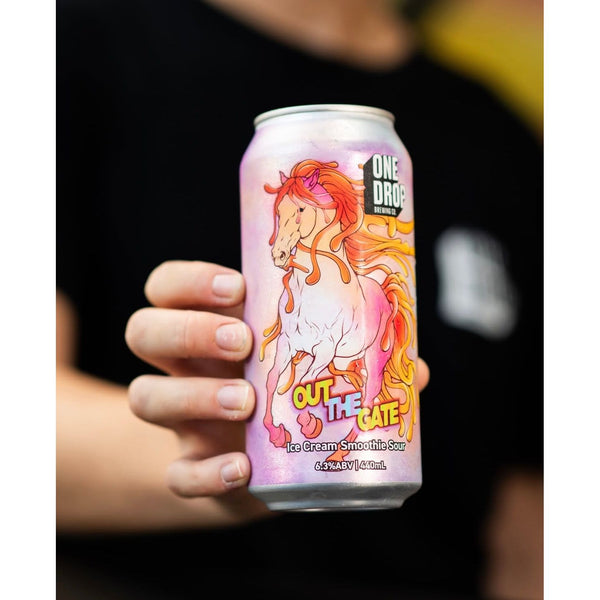 'MIX 6 OR MORE GET 20% OFF' ONE DROP BREWING OUT THE GATE ICE CREAM SMOOTHIE SOUR 6.3% ABV