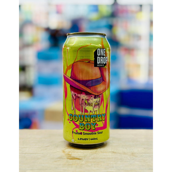 'MIX 6 OR MORE GET 20% OFF' ONE DROP BREWING COUNTRY BOY FRUITED SMOOTHIE SOUR 6.8% ABV