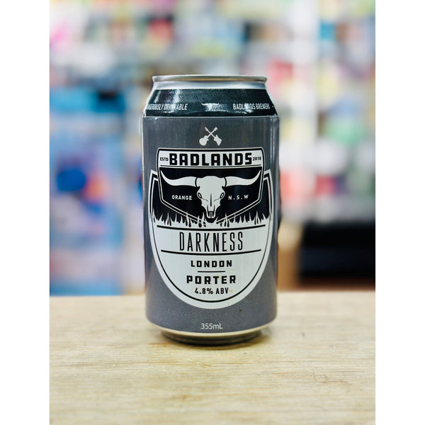 'MIX 6 OR MORE GET 20% OFF' BADLANDS BREWING DARKNESS LONDON PORTER 4.8% ABV