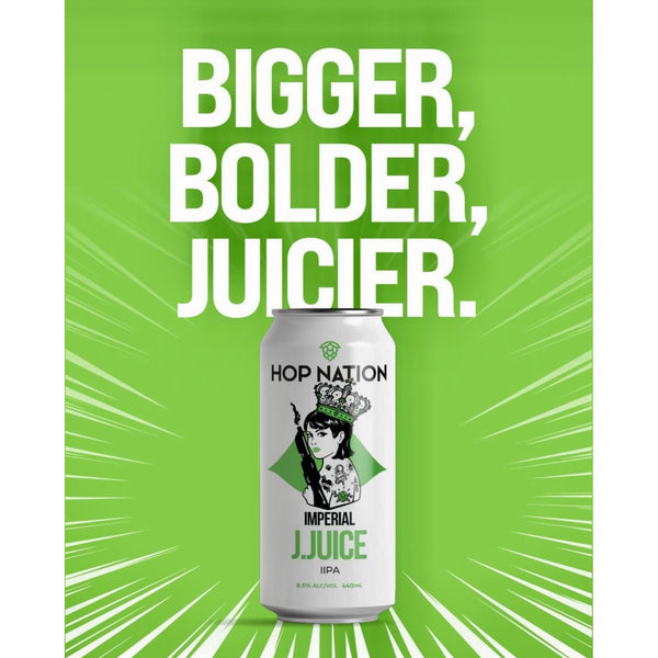 'MIX 6 OR MORE GET 20% OFF' HOP NATION IMPERIAL J-JUICE IPA 8.5% ABV