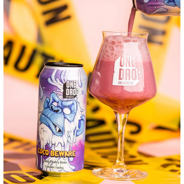 'MIX 6 OR MORE GET 20% OFF' ONE DROP BREWING COCO BEWARE LASSE PASTRY GOSE 7.4% ABV