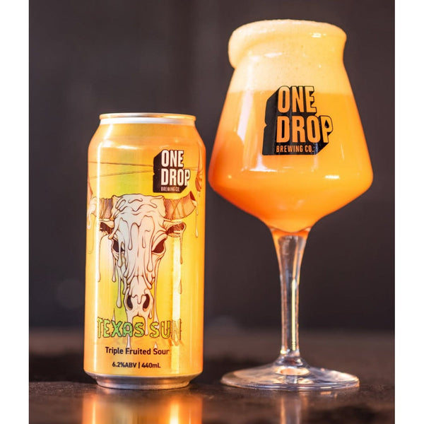 'MIX 6 OR MORE GET 20% OFF' ONE DROP BREWING TEXAS SUN TRIPLE FRUITED SOUR 6.2% ABV