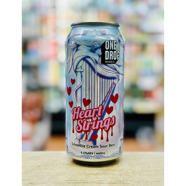 'MIX 6 OR MORE GET 20% OFF' ONE DROP BREWING HEART STRINGS SMOOTHIE CREAM SOUR 6.6% ABV