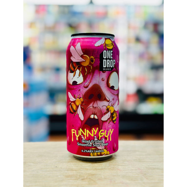 'MIX 6 OR MORE GET 20% OFF' ONE DROP BREWING FUNNY GUYQUAD-FRUITED SMOOTHIE SOUR BEER 6.2% ABV