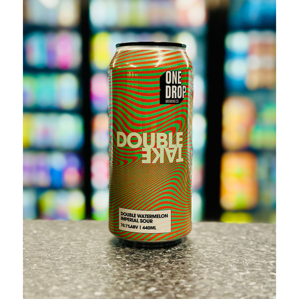 'MIX 6 OR MORE GET 20% OFF' ONE DROP BREWING DOUBLETAKE WATERMELON IMPERIAL SOUR 10.1% ABV