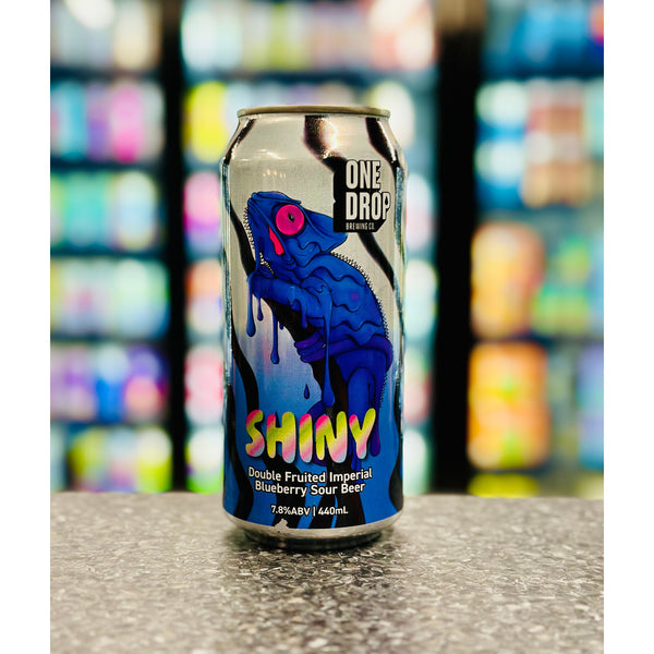 'MIX 6 OR MORE GET 20% OFF' ONE DROP BREWING SHINY DOUBLE FRUITED IMPERIAL BLUEBERRY SOUR 7.8% ABV
