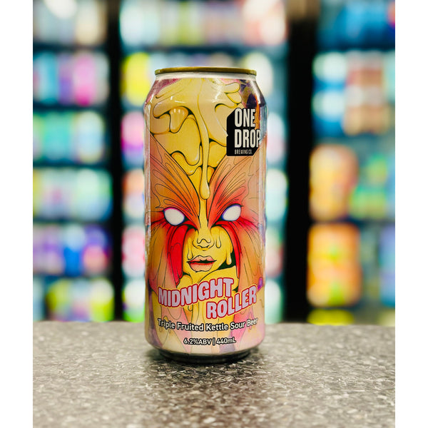 'MIX 6 OR MORE GET 20% OFF' ONE DROP BREWING MIDNIGHT ROLLER TRIPLE FRUITED KETTLE SOUR 6.2% ABV