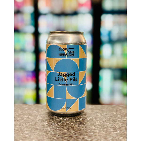 'MIX 6 OR MORE GET 20% OFF' SLOW LANE BREWING JAGGERED LITTLE PILS GERMAN PILSNER 5% ABV