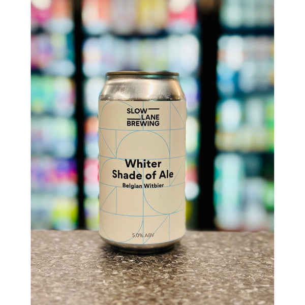 'MIX 6 OR MORE GET 20% OFF' SLOW LANE BREWING WHITER SHADE OF ALE BELGIUM WITBIER 5% ABV