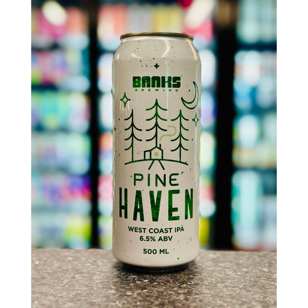 'MIX 6 OR MORE GET 20% OFF' BANKS BREWING PINE HAVEN WEST COAST IPA 6.5% ABV