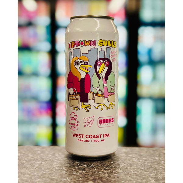 'MIX 6 OR MORE GET 20% OFF' BANKS BREWING X HUMBLE SEA BREWING UPTOWN GULLS WEST COAST IPA 6.6% ABV