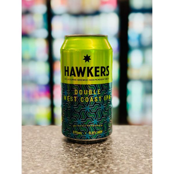 'MIX 6 OR MORE GET 20% OFF' HAWKERS BREWING DOUBLE WEST COAST IPA 9% ABV