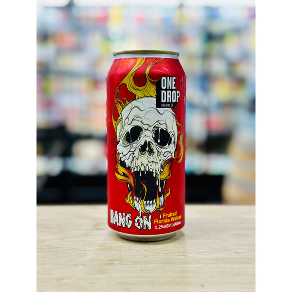 'MIX 6 OR MORE GET 20% OFF' ONE DROP BREWING BANG ON FRUITED FLORIDA WEISSE 5.2% ABV