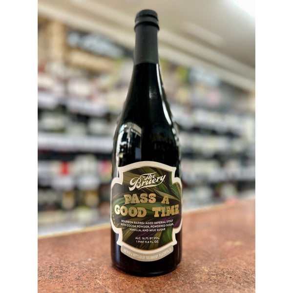 'MIX 6 OR MORE GET 20% OFF' THE BRUERY PASS A GOOD TIME BOURBON BARREL-AGED IMPERIAL STOUT WITH COCOA POWDER, POWDERED SUGAR, VANILLA & MILK SUGAR 16.7% ABV 750ML