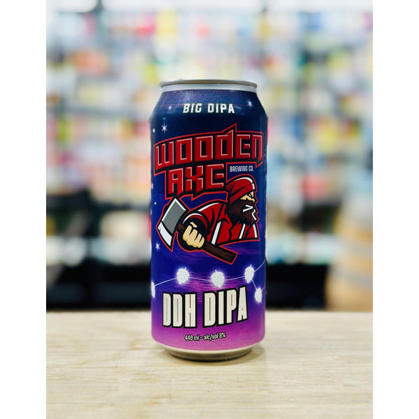 'MIX 6 OR MORE GET 20% OFF' WOODEN AXE BREWING BIG DIPA DOUBLE DRY HOPPED DOUBLE IPA 8% ABV