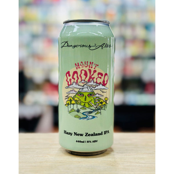 'MIX 6 OR MORE GET 20% OFF' DANGEROUS ALES BREWING MOUNT COOKED HAZY NEW ZEALAND IPA 8% ABV