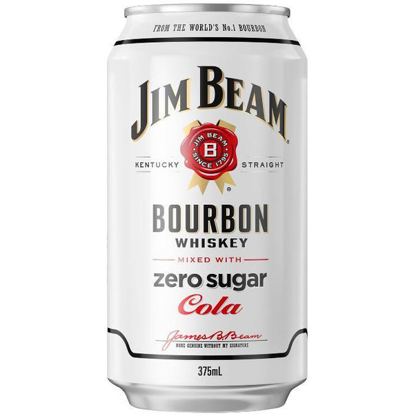 Jim Beam & Cola ZERO 375ml cans 6pk