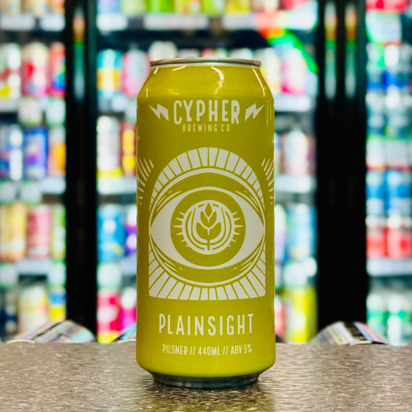 'MIX 6 OR MORE GET 20% OFF' CYPHER BREWING PLAINSIGHT PILSNER 5% ABV