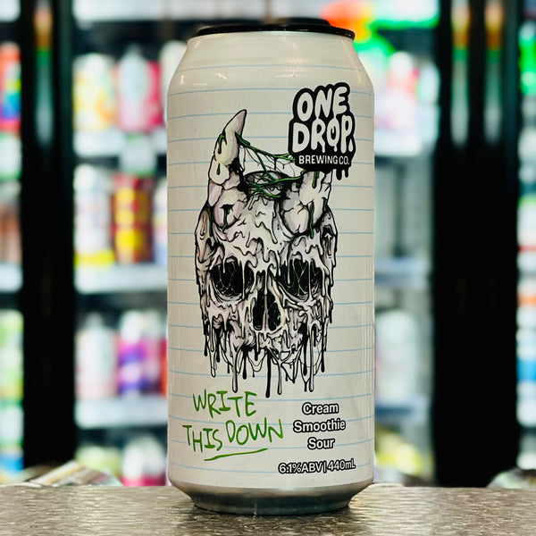 'MIX 6 OR MORE GET 20% OFF' WRITE THIS DOWN CREAM SMOOTHIE SOUR 6.1% ABV