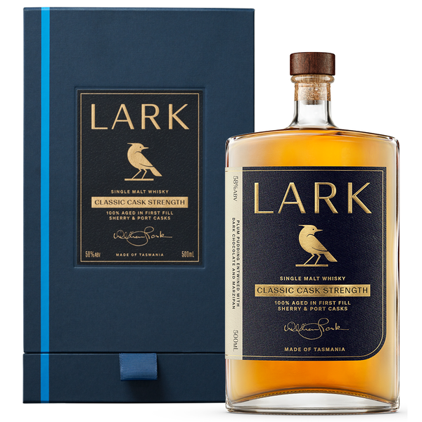 LARK CLASSIC CASK STRENGTH TASMANIAN WHISKY 500ML 58% ABV