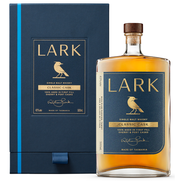 ON SPECIAL! Lark Classic Cask Single Malt Australian Whisky 500ML