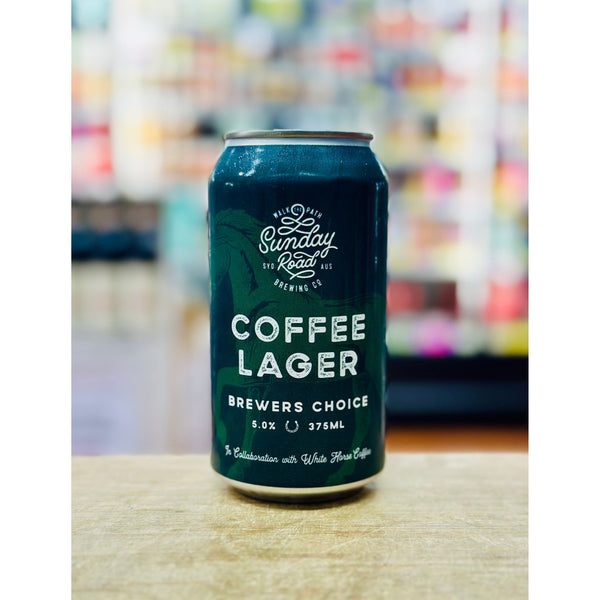 'MIX 6 OR MORE GET 20% OFF' SUNDAY ROAD BREWING COFFEE LAGER 5% ABV