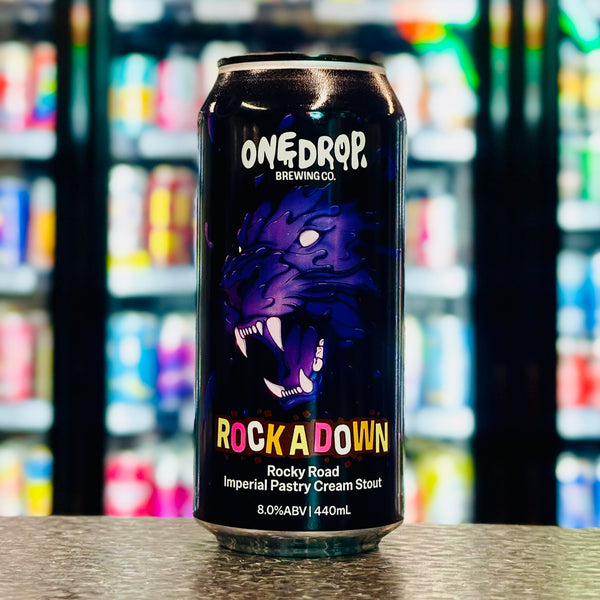MIX 6 OR MORE GET 20% OFF' ONE DROP BREWING ROCKADOWN ROCKY ROAD IMPERIAL PASTRY CREAM STOUT 8% ABV