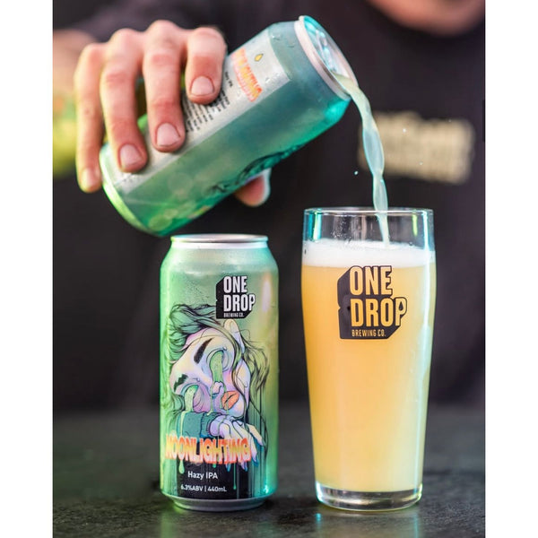 'MIX 6 OR MORE GET 20% OFF' ONE DROP BREWING MOONLIGHTING HAZY IPA 6.3% ABV
