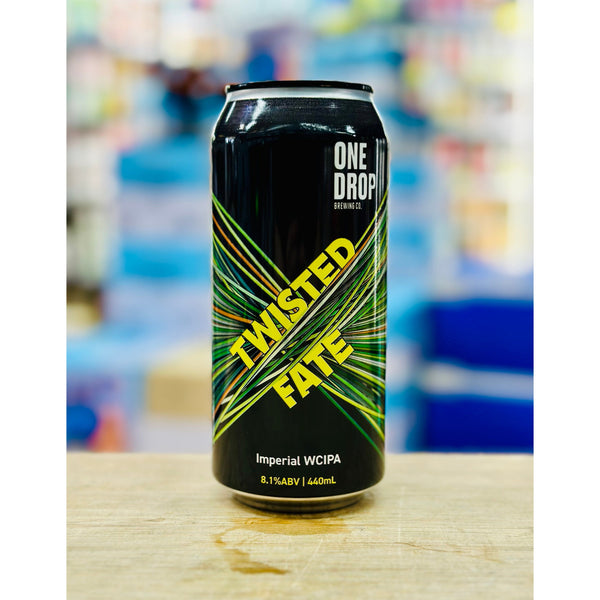 'MIX 6 OR MORE GET 20% OFF' ONE DROP BREWING TWISTED FATE IMPERIAL WEST COAST IPA 8.1% ABV