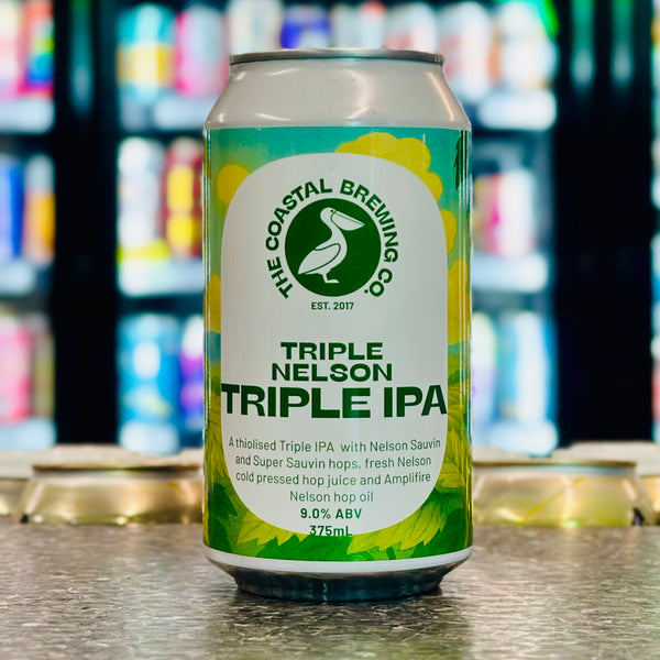 'MIX 6 OR MORE GET 20% OFF' COASTAL BREING CO. TRIPLE NELSON TRIPLE IPA 9% ABV