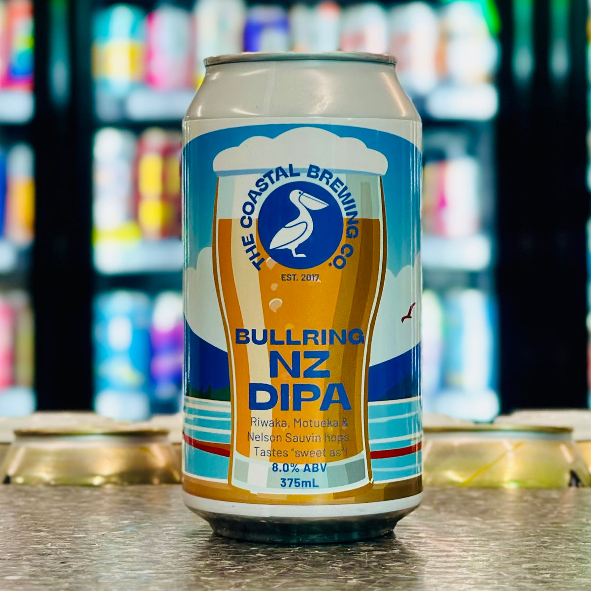 MIX 6 OR MORE GET 20% OFF' COASTAL BREING CO. BULLRING NZ DOUBLE IPA 8% ABV