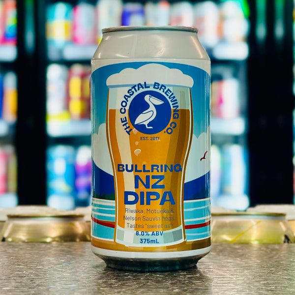 'MIX 6 OR MORE GET 20% OFF' COASTAL BREING CO. BULLRING NZ DOUBLE IPA 8% ABV