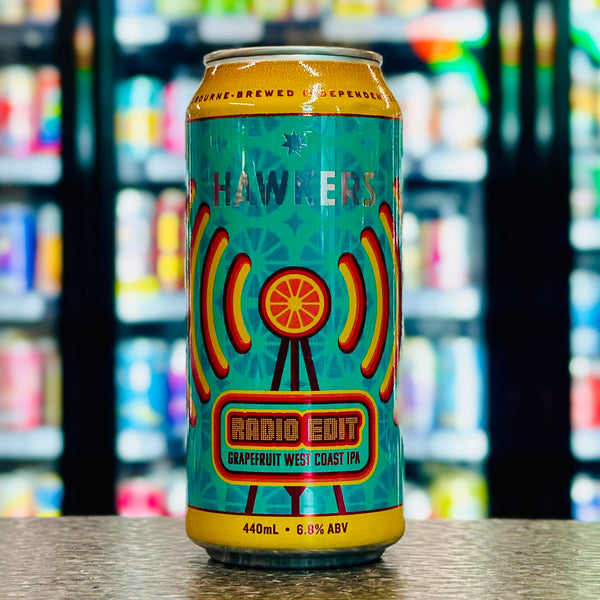MIX 6 OR MORE GET 20% OFF' HAWKERS RADIO EDIT GRAPEFRUIT WEST COAST IPA 6.8% ABV