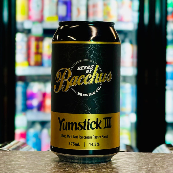 'MIX 6 OR MORE GET 20% OFF' BACCHUS BREWING YUMSTICK III STOUT 14.3% ABV