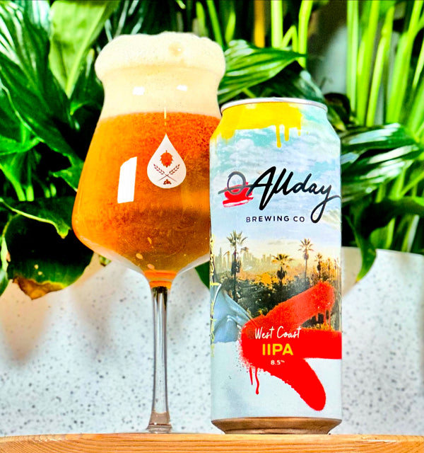 'MIX 6 OR MORE GET 20% OFF' ALL DAY BREWING WEST SIDE DOUBLE WEST COAST IPA 8.5% ABV