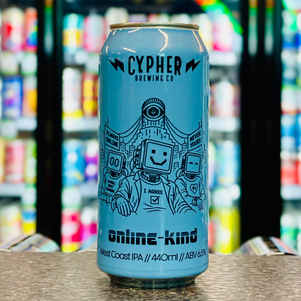 'MIX 6 OR MORE GET 20% OFF' CYPHER BREWING ONLINE-KIND WEST COAST IPA 6.5% ABV