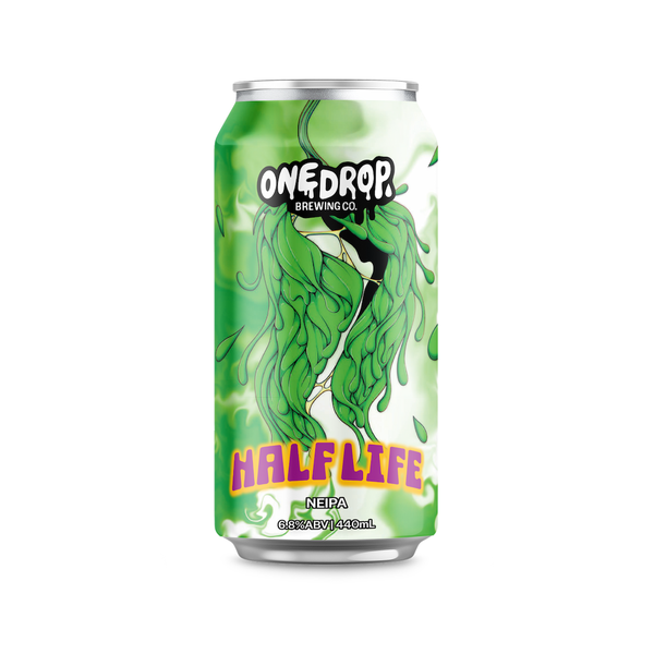 MIX 6 OR MORE GET 20% OFF' ONE DROP BREWING CO. HALF LIFE NEIPA 6.4% ABV