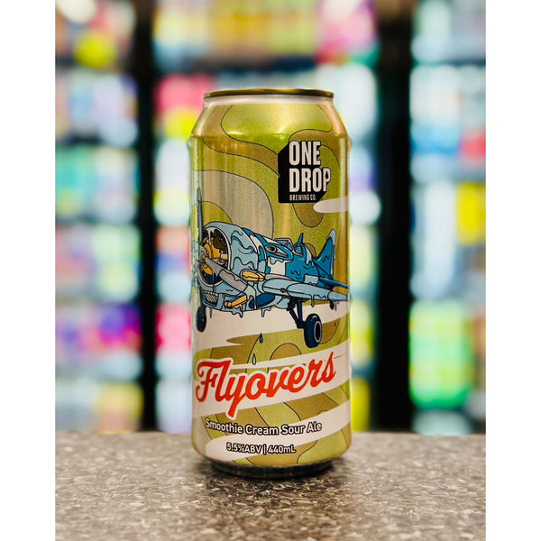 'MIX 6 OR MORE GET 20% OFF' ONE DROP BREWING FLYOVERS SMOOTHIE CREAM SOUR ALE 5.5% ABV