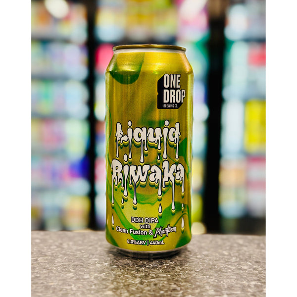 'MIX 6 OR MORE GET 20% OFF' ONE DROP BREWING LIQUID RIWAKA DOUBLE DRY HOPPED DOUBLE IPA 8% ABV