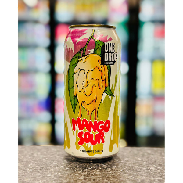 'MIX 6 OR MORE GET 20% OFF' ONE DROP BREWING MANGO SOUR 5% ABV