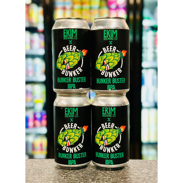 EKIM BREWING X BEER BUNKER BUNKER BUSTER TRIPLE IPA 10% ABV 4 PACK