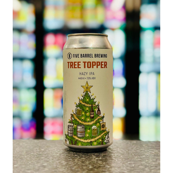 'MIX 6 OR MORE GET 20% OFF' FIVE BARREL BREWING TREE TOPPER HAZY IPA 7% ABV