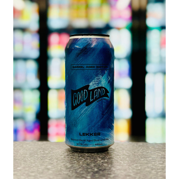 'MIX 6 OR MORE GET 20% OFF' GOOD LAND BREWING LEKKER BOURBON BARREL AGED STOUT WITH VANILLA 12% ABV