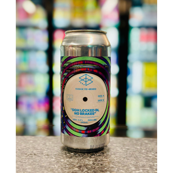 'MIX 6 OR MORE GET 20% OFF' RANGE BREWING DDH LOCKED IN, NO BREAKS IPA 6.6% ABV