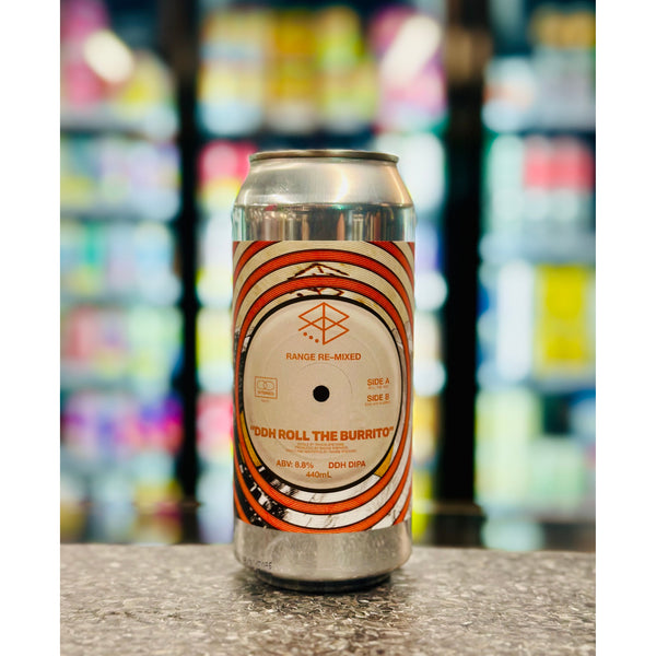 'MIX 6 OR MORE GET 20% OFF' RANGE BREWING DDH ROLL THE BURRITO DOUBLE IPA 8.8% ABV