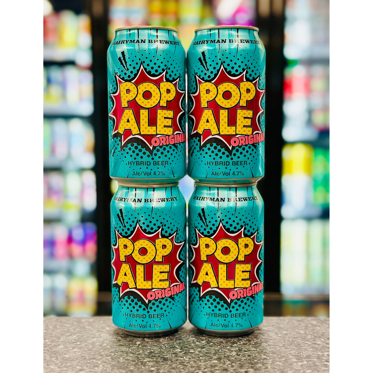 HAIRYMAN BREWING POP ALE HYBRID BEER 4.7% ABV 4 PACK