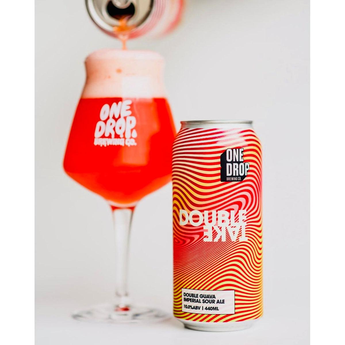 MIX 6 OR MORE GET 20% OFF' ONE DROP BREWING DOUBLETAKE GUAVA IMPERIAL SOUR 10% ABV