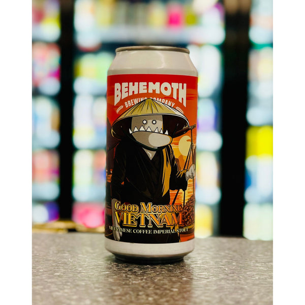 'MIX 6 OR MORE GET 20% OFF' BEHEMOTH BREWING GOOD MORNING VIETNAM VIETNAMESE COFFEE IMPERIAL STOUT 8% ABV