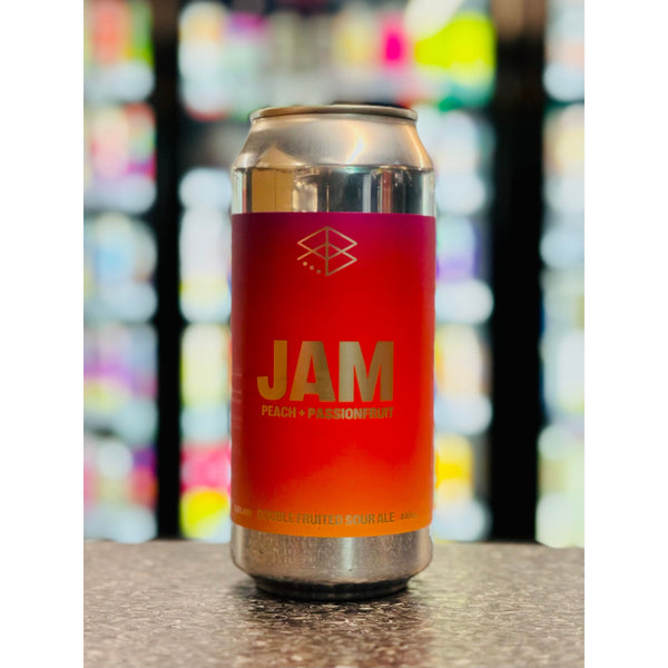 'MIX 6 OR MORE GET 20% OFF' RANGE BREWING JAM PEACH & PASSIONFRUIT DOUBLE FRUITED SOUR ALE 5.6% ABV
