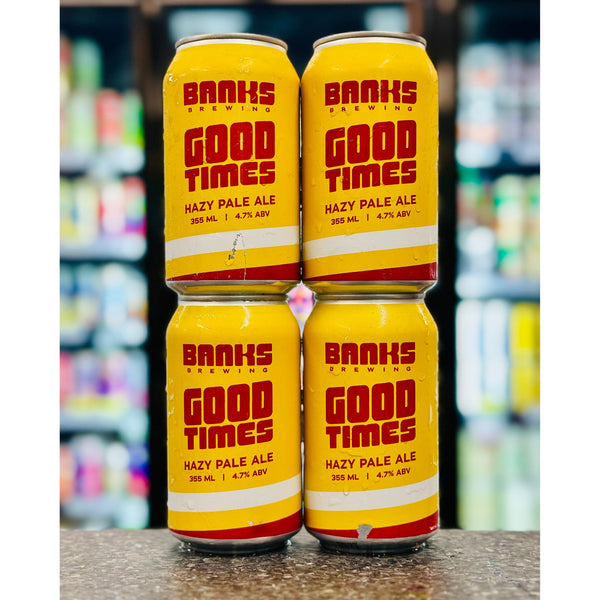 BANKS BREWING GOOD TIMES HAZY PALE ALE 4.7% ABV
